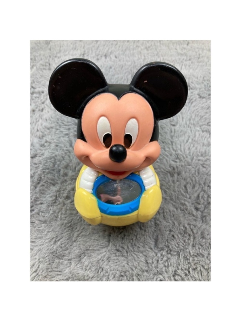Vintage 1984 Disney Mickey Mouse roly poly toy
